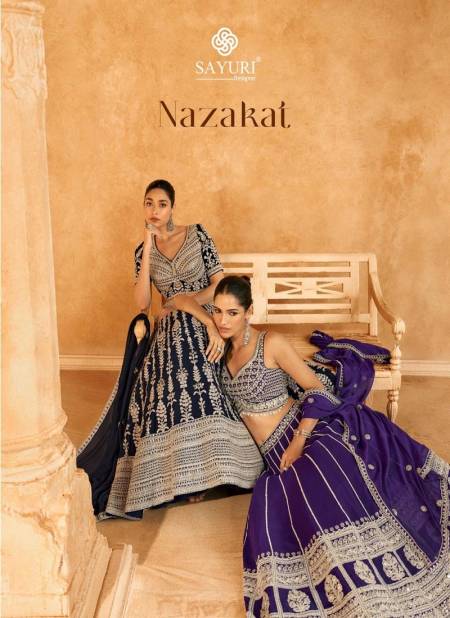 Nazakat By Sayuri Designer Georgette Lehenga Choli Suppliers In India